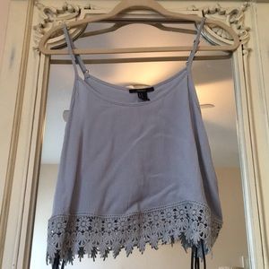 Stylish blue crop top